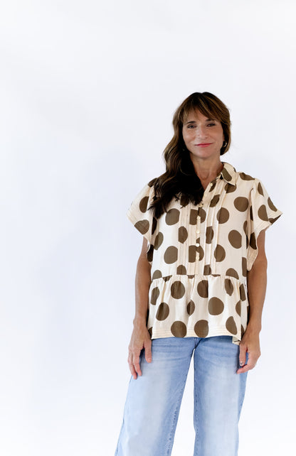 Kara Polka Dot Blouse