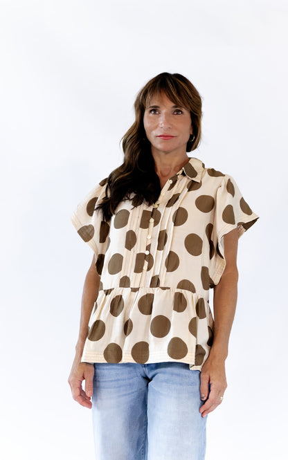 Kara Polka Dot Blouse