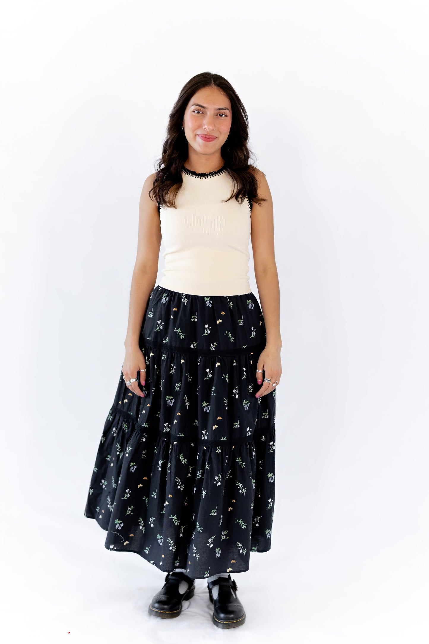 Darla Floral Midi Skirt  ⤫ Restocked