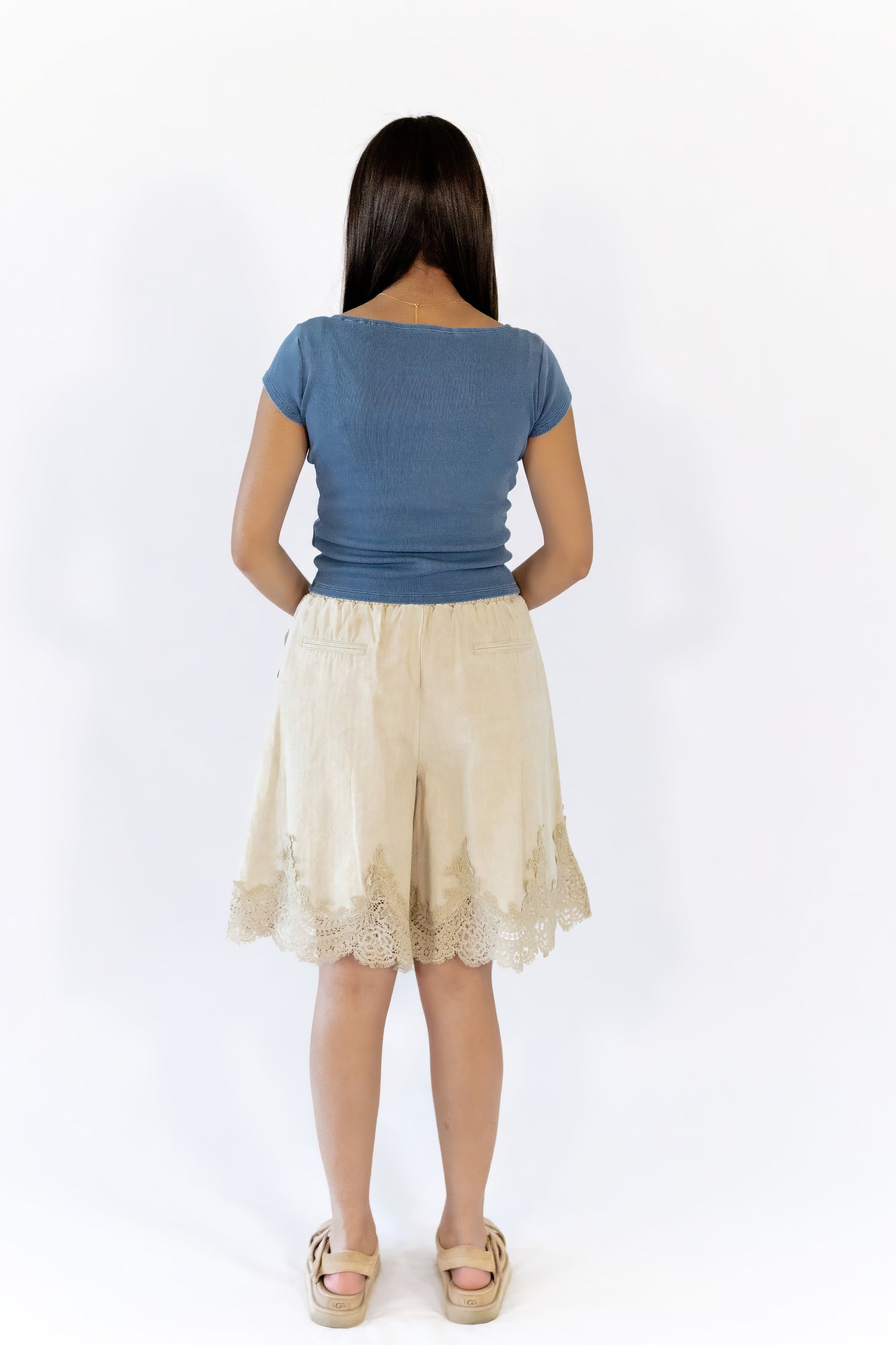 Amelia Ribbed Top · Vintage Blue  ⭐︎ Restocked