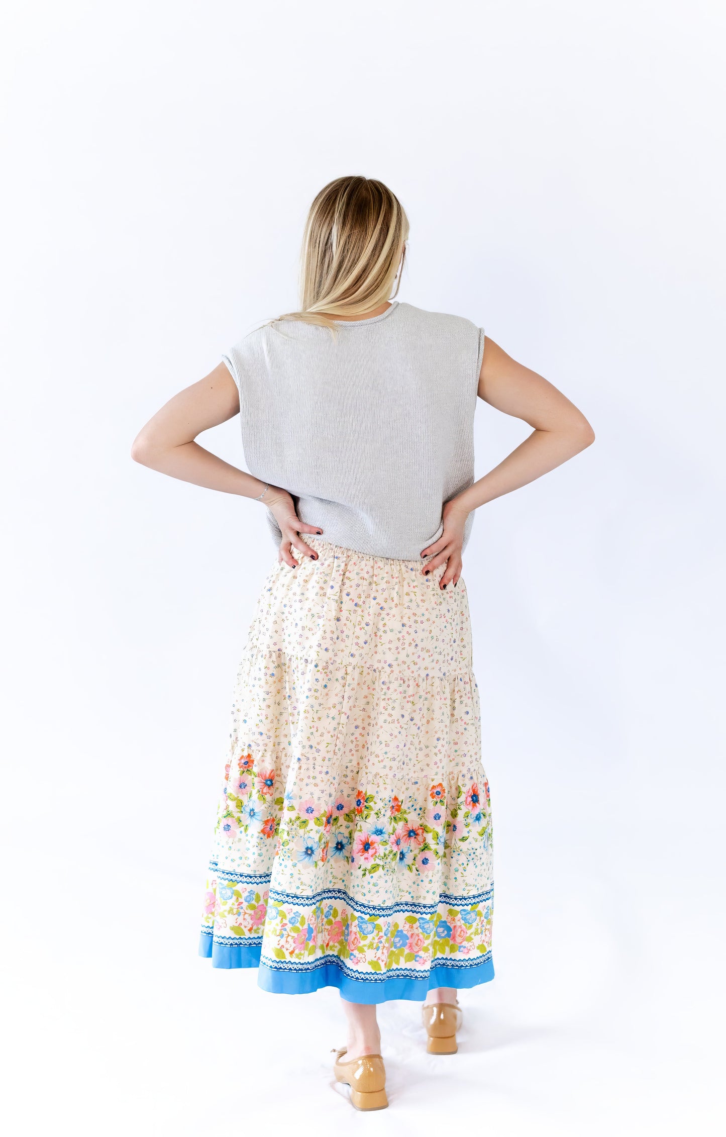 Mila Floral Midi Skirt ⭐︎ Restocked