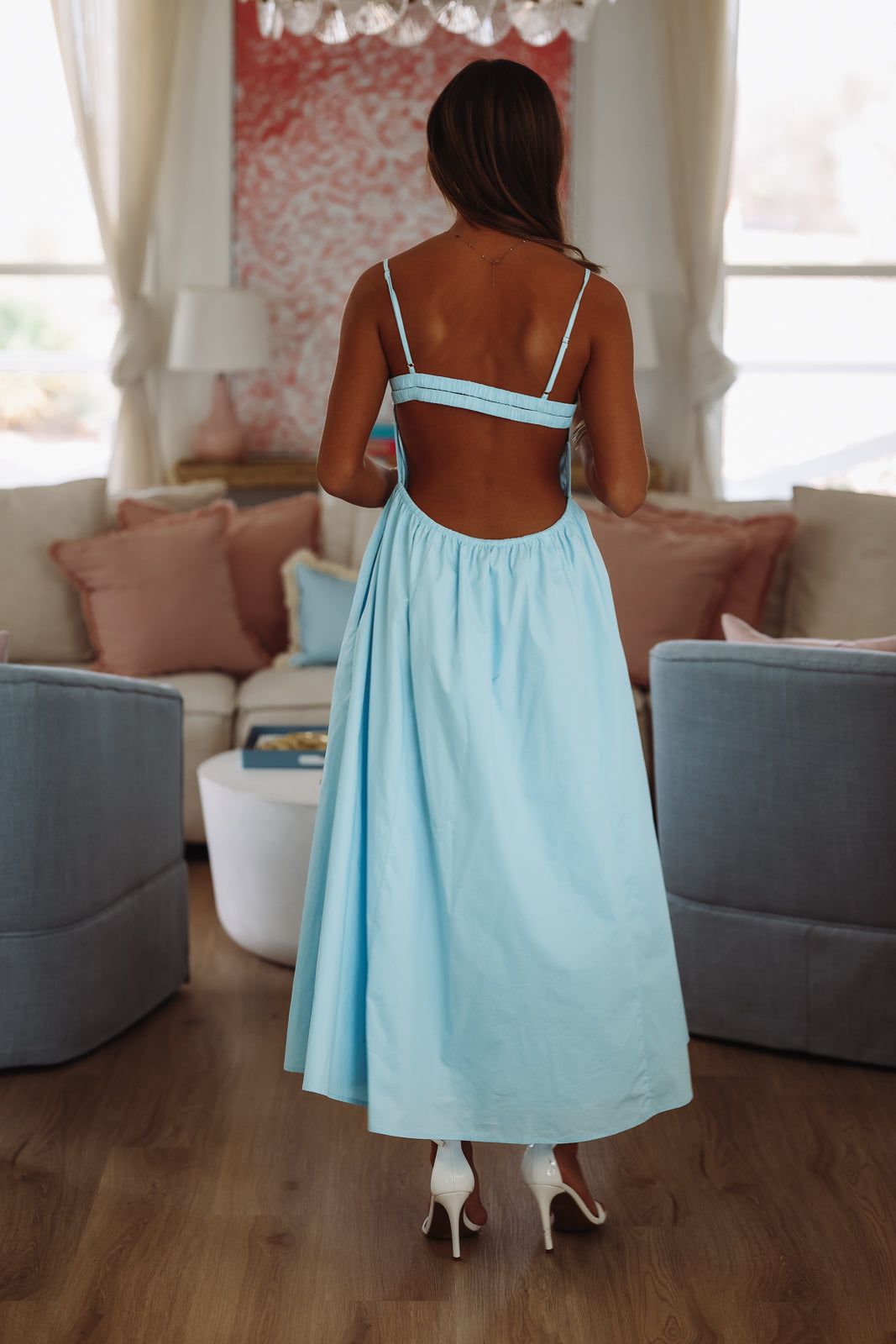 Destene Maxi Dress - Light Blue