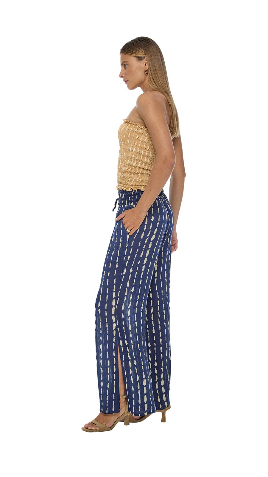 Flor de Malta Pants - Current Navy