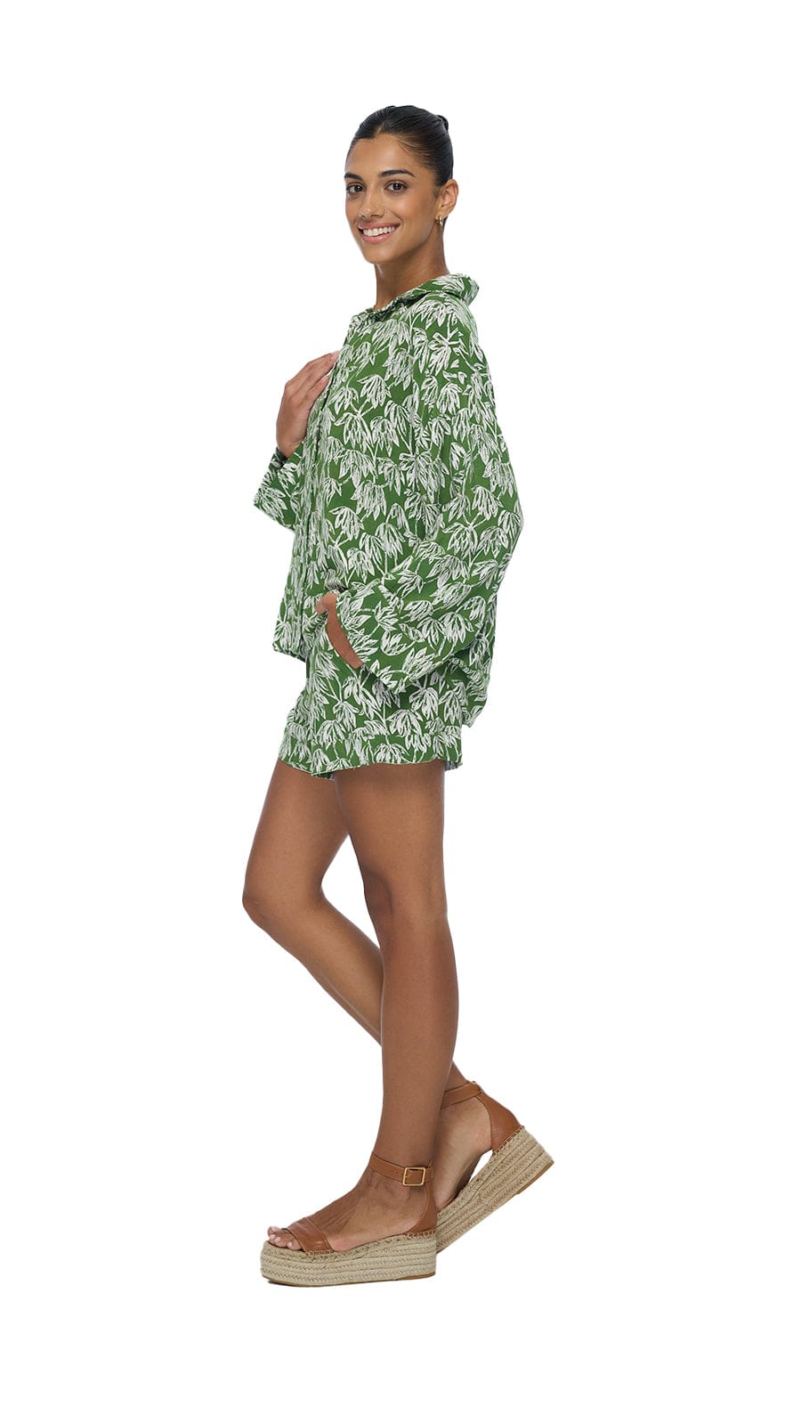 Button Down Shirt Vanoria - Canopy Green