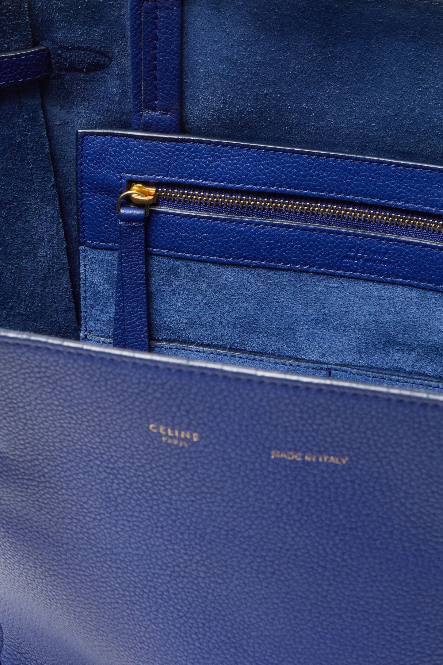 Celine Blue Phantom Cabas Tote