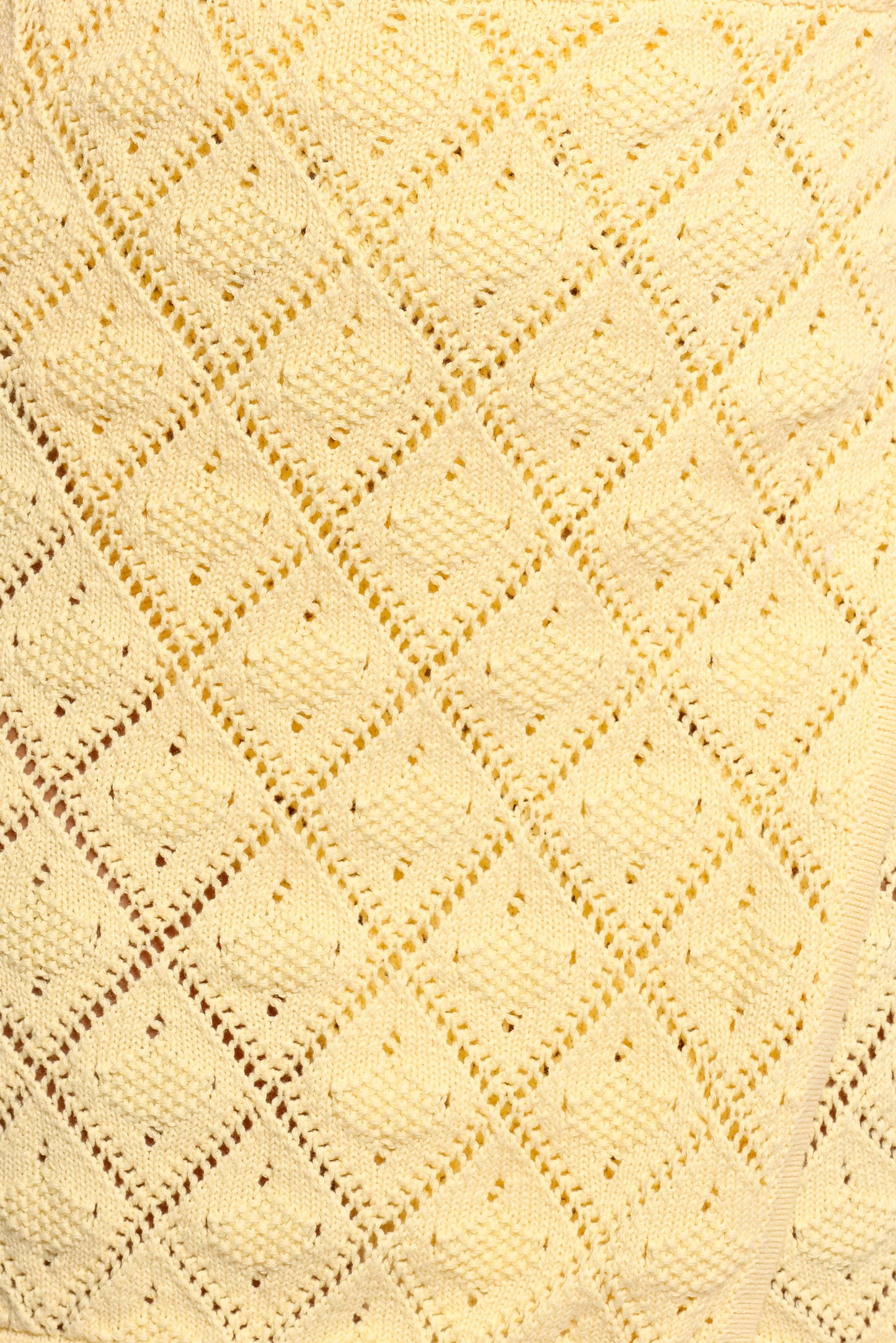 Palma Knit Mini Skirt - Butter Yellow