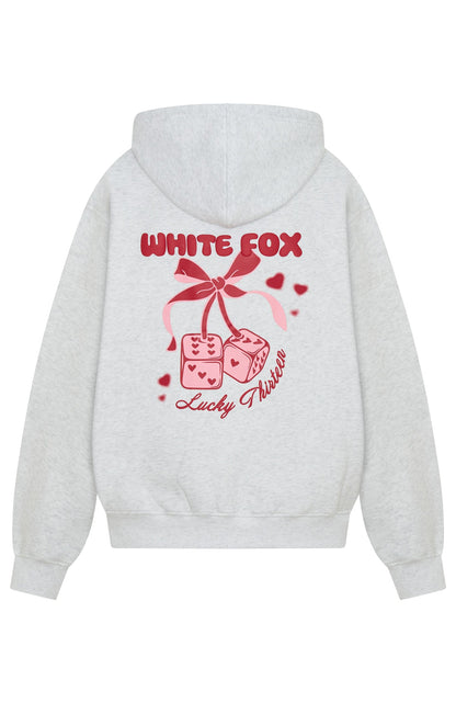 Lucky Thirteen Cheyenne Oversized Hoodie Grey Marle